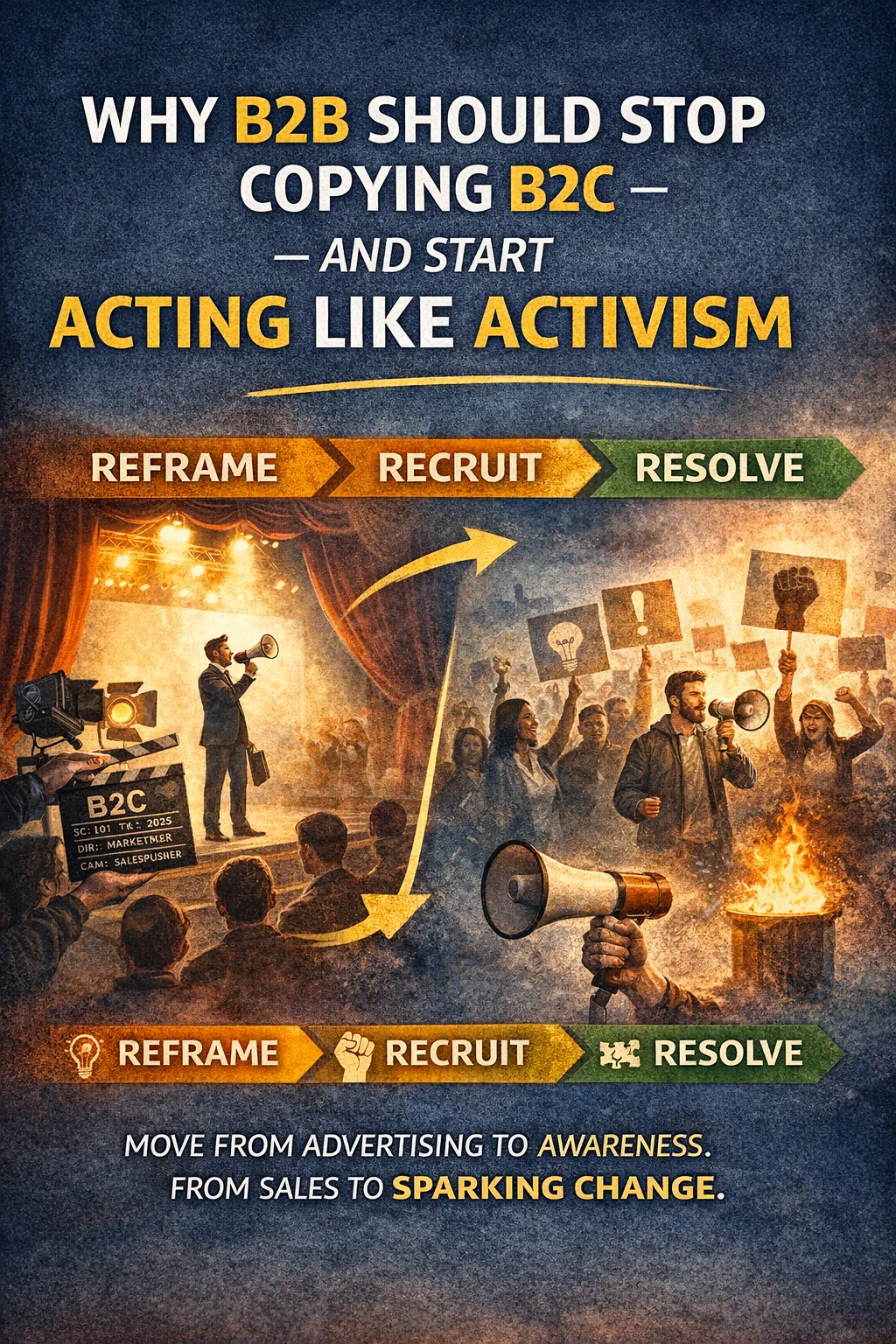 Why B2B Should Stop Copying B2C — and Start Acting Like Activism