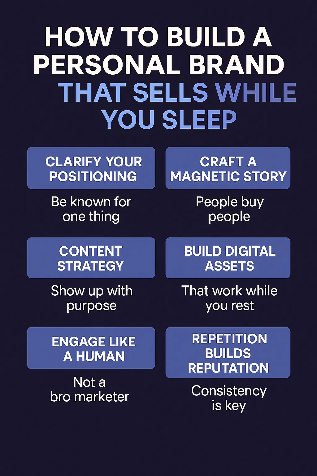 How to Build a Personal Brand That Sells While You Sleep