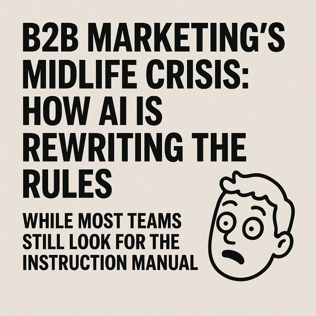 B2B Marketing’s Midlife Crisis: How AI Is Rewriting the Rules While Most Teams Still Look for the Instruction Manual