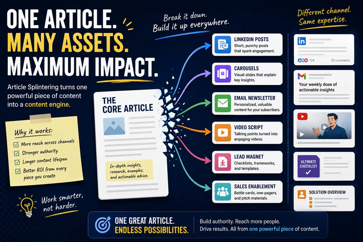 The B2B Content Hack I Wish I'd Started Using Years Ago: Article Splintering